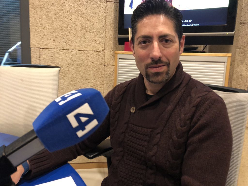 David Fernández en Canal 4
