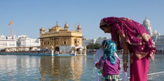 Templo de oro en La India