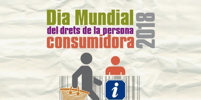 Cartel dia mundial dels drets de la persona consumidora