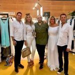 MODA ON Norma Duval con Marta Díaz y los diseñadores de la firma Vintage Ibiza y el diseñador Tony Bonet.