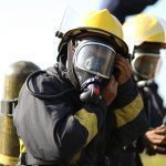 Tejido traje bombero